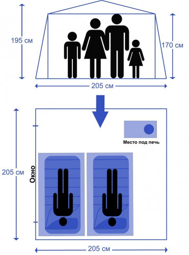 Мобильная баня-палатка МОРЖ в Магнитогорске