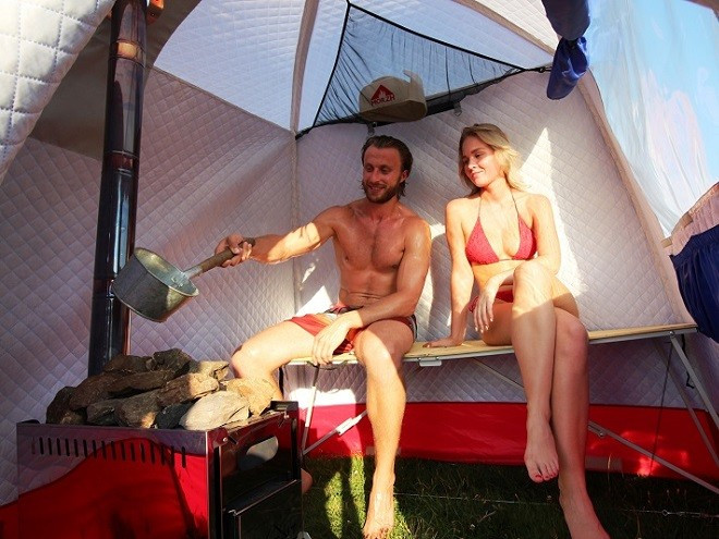 Мобильная баня-палатка МОРЖ в Магнитогорске