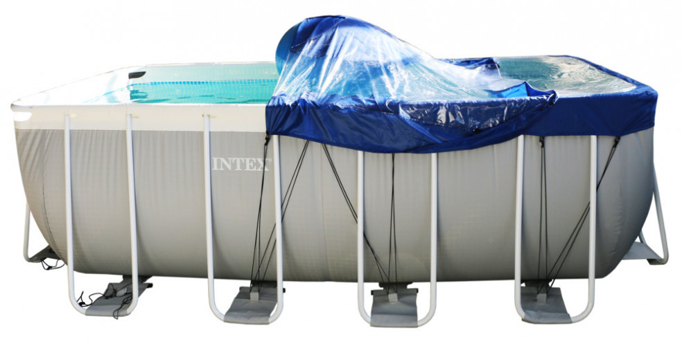Тент для прямоугольного бассейна Intex/Bestway с надувной подушкой "Фиеста" в Магнитогорске