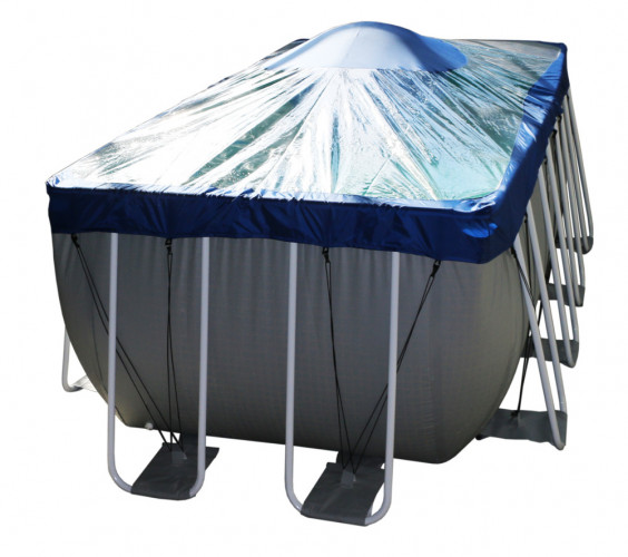 Тент для прямоугольного бассейна Intex/Bestway с надувной подушкой "Фиеста" в Магнитогорске