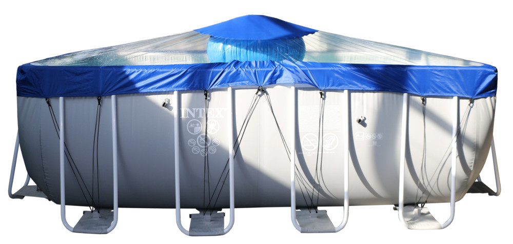 Тент для прямоугольного бассейна Intex/Bestway с надувной подушкой "Фиеста" в Магнитогорске