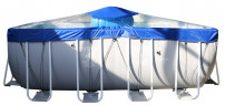 Тент для прямоугольного бассейна Intex/Bestway с надувной подушкой "Фиеста" в Магнитогорске