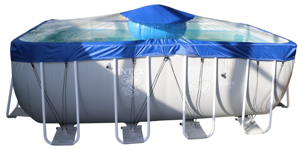 Тент для прямоугольного бассейна Intex/Bestway с надувной подушкой "Фиеста" в Магнитогорске