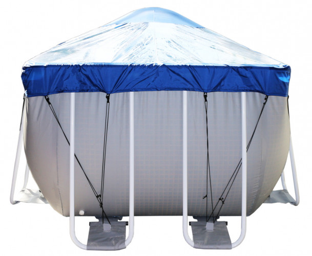 Тент для прямоугольного бассейна Intex/Bestway с надувной подушкой "Фиеста" в Магнитогорске