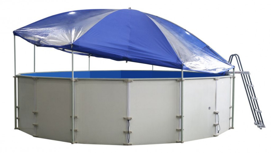Подъемный тент-навес для бассейна "Фиеста" в Магнитогорске