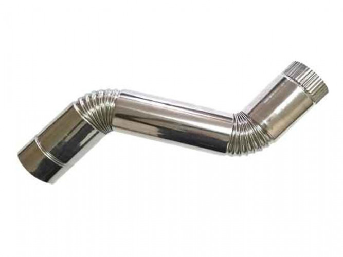 Сегмент трубы S-образный d-80 мм.(нерж.)Инвент в Магнитогорске