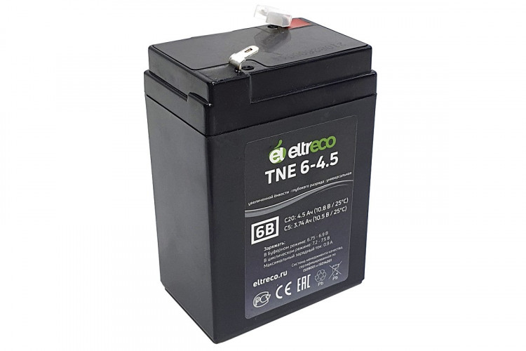 Тяговый аккумулятор Eltreco TNE6-4.5 (6V4.5A/H C20) в Магнитогорске