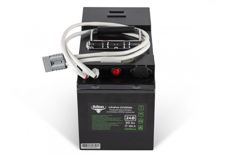 Тяговый железо-фосфатный аккумулятор RuTrike LiFePO4 60V48Ah (60А) в Магнитогорске