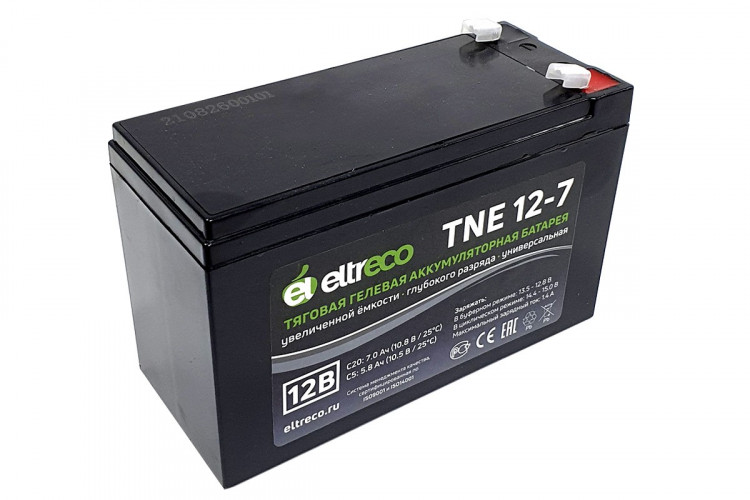 Тяговый аккумулятор Eltreco TNE12-7 (12V7A/H C20) в Магнитогорске