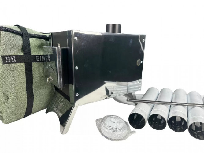 Печь дровяная Сибирка средняя из нержавейки в Магнитогорске