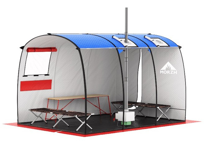 Мобильная баня-палатка МОРЖ Max (Черный) в Магнитогорске