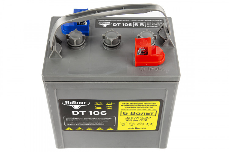 Тяговый аккумулятор RuTrike WET DT106 (T-105) 6V155A/H C3 в Магнитогорске