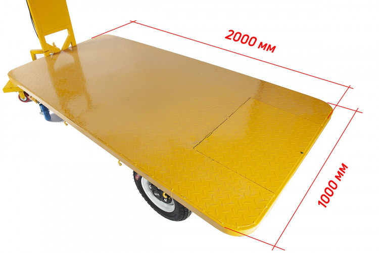 Грузовая электрическая тележка RuTrike Плита 2000 в Магнитогорске