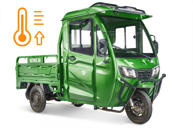 Электротрицикл Rutrike КАРГО Кабина обогрев 1500 грузовой в Магнитогорске