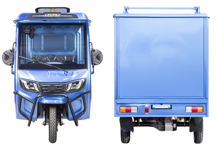 Электротрицикл Rutrike КАРГО Кабина Дуал обогрев 1500 фургон в Магнитогорске