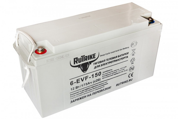 Тяговый гелевый аккумулятор RuTrike 6-EVF-150A (12V150A/H C3) в Магнитогорске