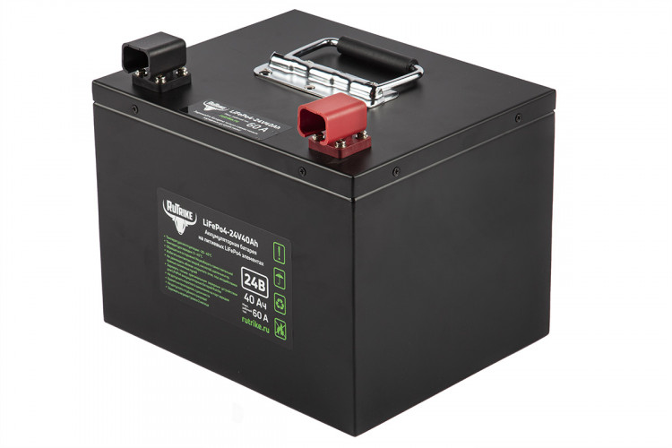 Тяговый железо-фосфатный аккумулятор RuTrike LiFePO4 24V40Ah (60A) в Магнитогорске