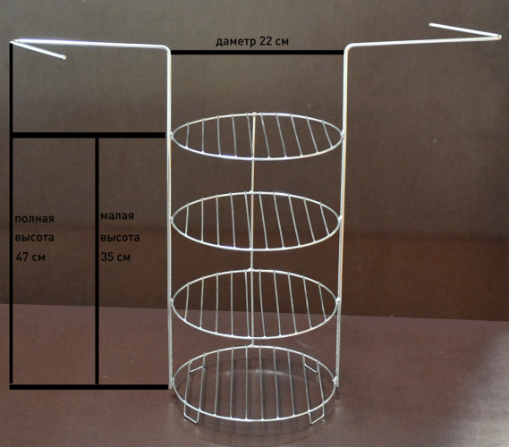 Этажерка 4-х ярусная средняя в Магнитогорске